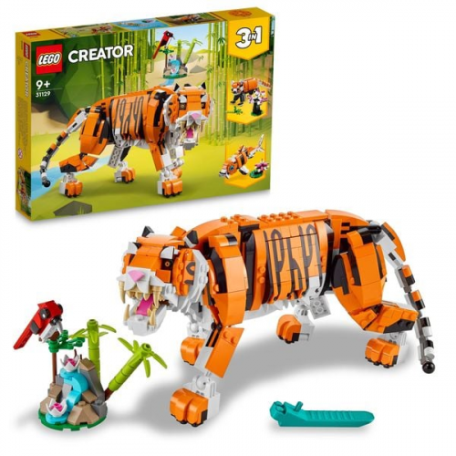 LEGO Creator 3in1 31129 Majestätischer Tiger, Tierfiguren-Set für Kinder