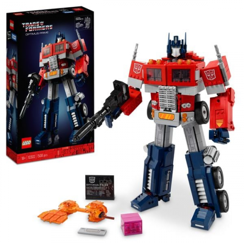 LEGO Icons 10302 Optimus Prime, Transformers 2-in-1 Set, LKW und Roboter