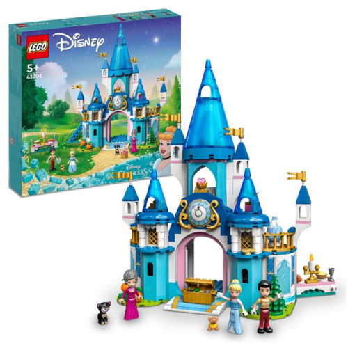 LEGO | Disney Princess 43206 Cinderellas Schloss Spielzeug zum Bauen