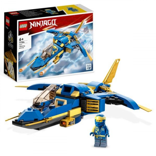 LEGO NINJAGO 71784 Jays Donner-Jet EVO, Sammelbares Ninja-Spielzeug