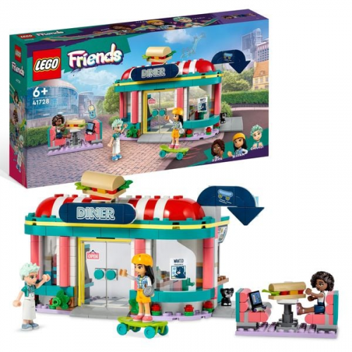 LEGO Friends 41728 Restaurant in der Innenstadt mit Mini-Puppen