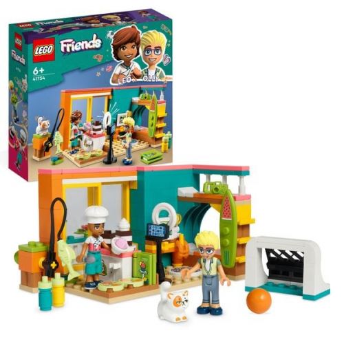 LEGO Friends 41754 Leos Zimmer Spielzeug mit Mini-Puppen und Haustieren