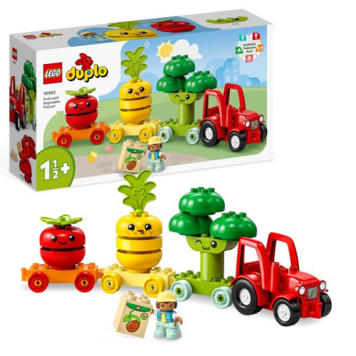 LEGO DUPLO My First 10982 Obst- und Gemüse-Traktor Kleinkinder-Spielzeug