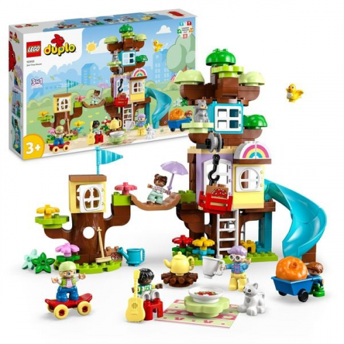 LEGO DUPLO 10993 3in1 Baumhaus Spielzeug Set für Kleinkinder mit Tieren