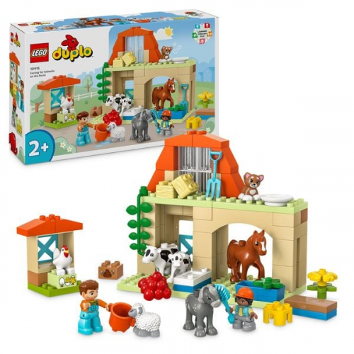 LEGO DUPLO Town 10416 Tierpflege auf dem Bauernhof Spielzeug mit Tieren