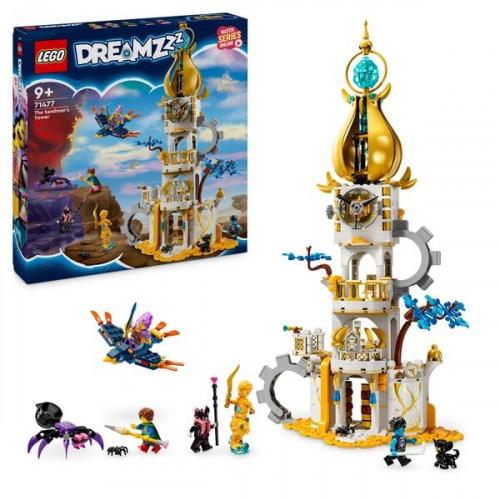 LEGO DREAMZzz 71477 Turm des Sandmanns, Schloss-Spielzeug mit Fabelwesen