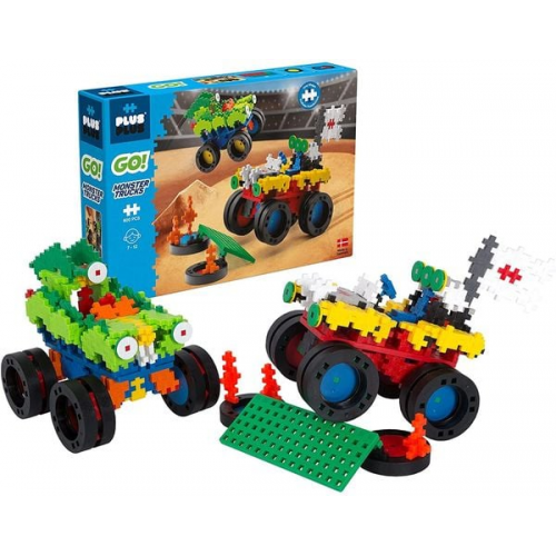 Plus-Plus - 600 Kreativ Bausteine Monster Trucks GO!