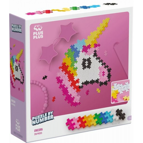 Plus-Plus - 250 Kreativ Bausteine Puzzle Einhorn