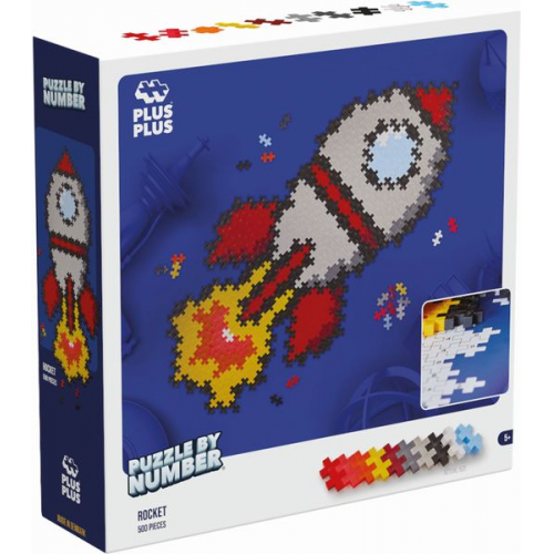 Plus-Plus - 500 Kreativ Bausteine Puzzle Rakete