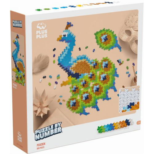 Plus-Plus - 800 Kreativ Bausteine Puzzle Pfau