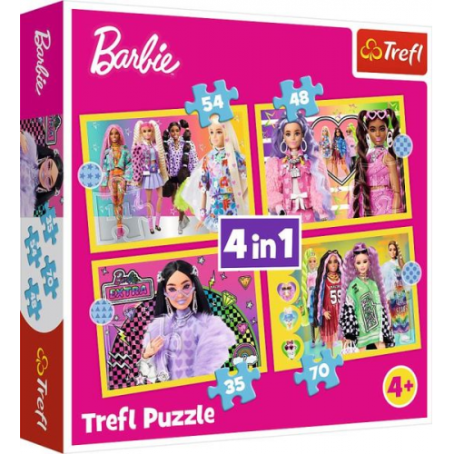 4 in 1 Puzzle - Barbie