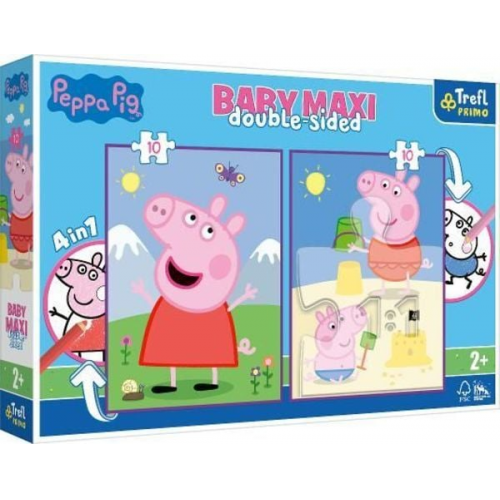 Primo Baby MAXI Puzzle + Malvorlage 2x10 Teile Peppa Pig