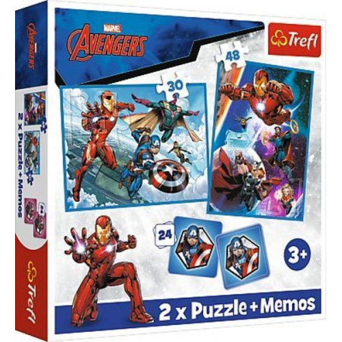 2 in 1 Puzzles + Memo Avengers