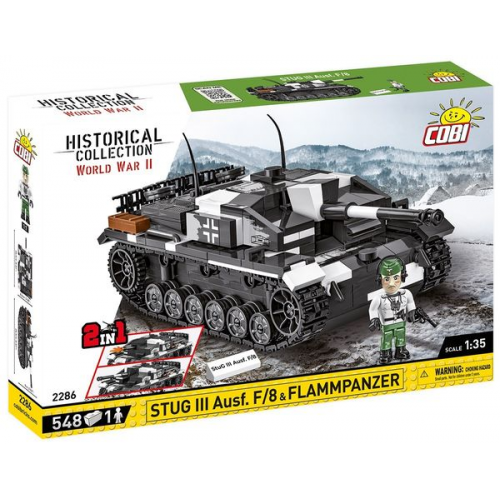 COBI Historical Collection 2286 - STUG III AUSF F Flammpanzer 2in1 Maßstab 1:35