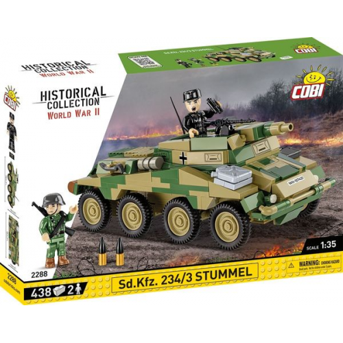 COBI Historical Collection 2288 - Sd. Kfz. 234/3 Stummel, WWII, Panzer, Bausatz, 1:35, 438 Bauteile