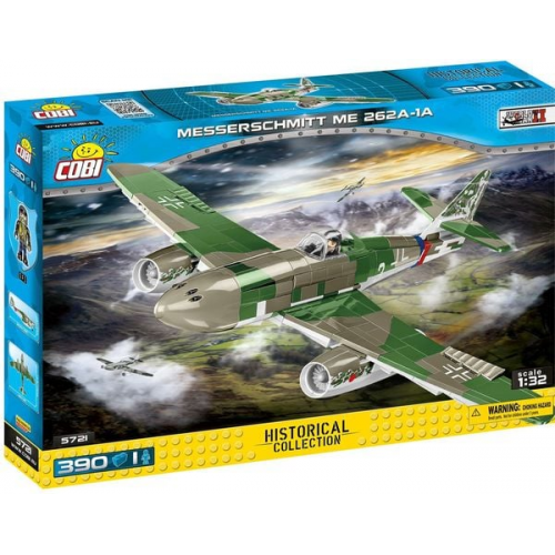 COBI Historical Collection 5721 - Messerschmitt ME 262A-1A, Jagdbomber, 390 Klemmbausteine