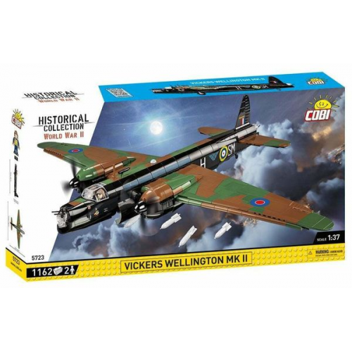 COBI Historical Collection 5723 - Vicking Wellington MK II Bomber WWII, 1162 Klemmbausteine