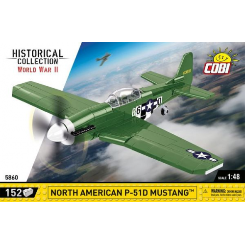 COBI Historical Collection 5860 - Mustang P-51 WWII, Klemmbausteine