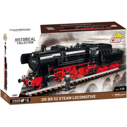 COBI Trains 6282 - DRB CLASS 52 Steam Locomotive Germany, 2505 Klemmbausteine