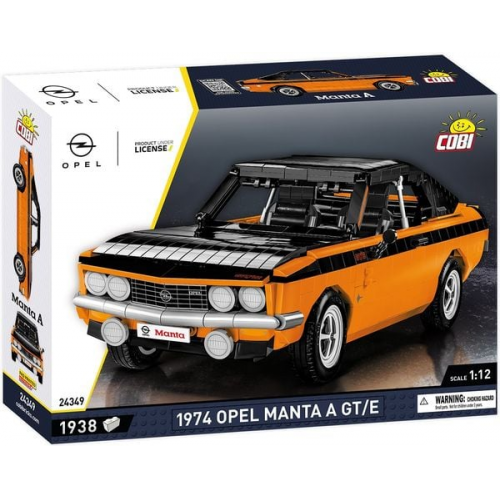 COBI Cars 24349 - OPEL Manta A GT/E, 1938 Klemmbausteine, 1:12