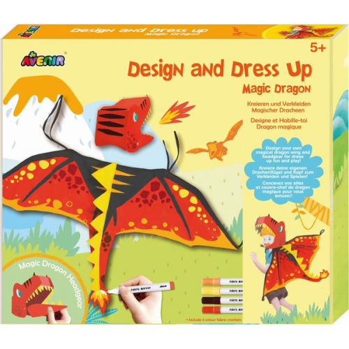 Avenir 6301771 - Design and Dress Up, Drachen-Kostüm-Bastelset, DIY