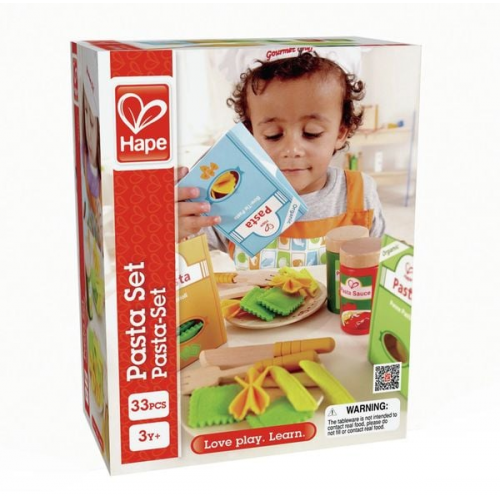 Hape E3125 - Küchenzubehör, Pasta-Set, Spielküche, Kaufladen