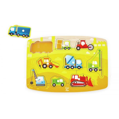 Hape - Baustellenpuzzle, 10 Teile