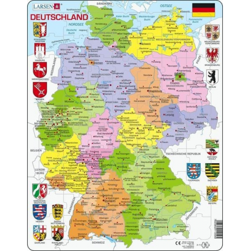 Deutschland (politisch) (Kinderpuzzle)