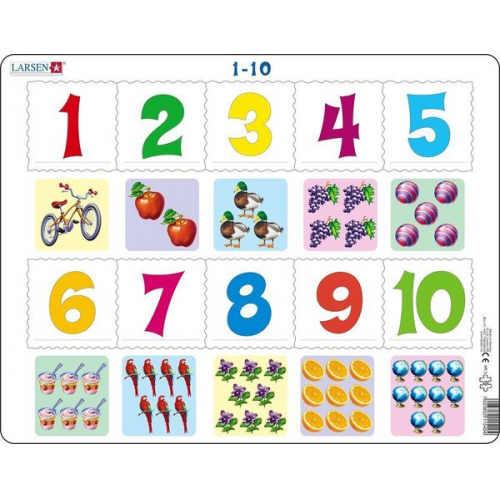 Zählen 1-10 (Kinderpuzzle)