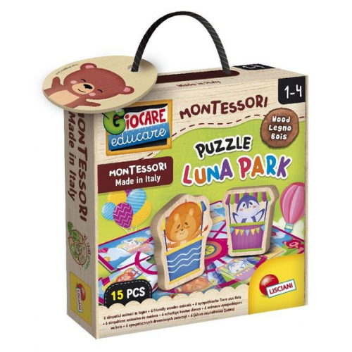 Montessori Wood Puzzle Luna Park