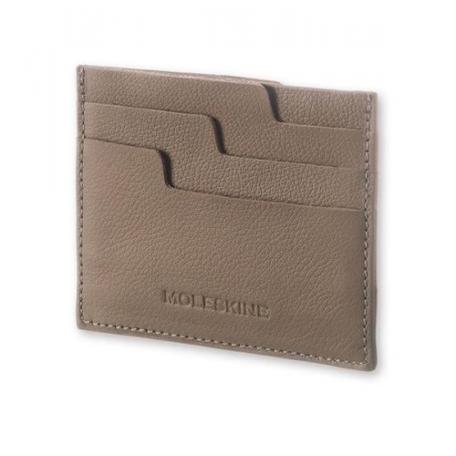Moleskine Kartenhülle Lineage, Leder, taupe