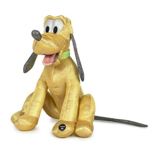 DISNEY 100 YEARS Pluto Plüsch - Glitter & Sound, 30 cm