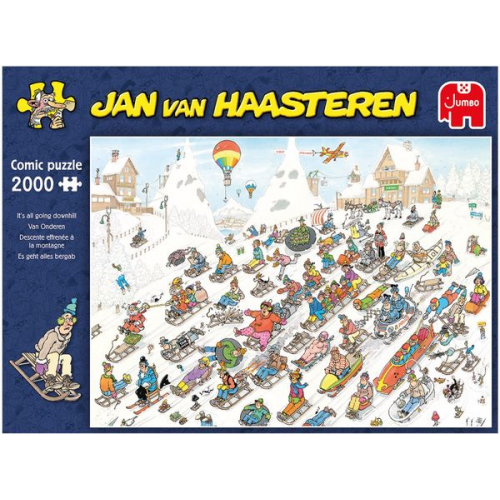 Jumbo Spiele - Jan van Haasteren - Es geht nur bergab 2000 Teile