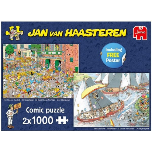 Jumbo Spiele - Jan van Haasteren - Der Käsemarkt & Die Segelregatta, 2x1000pcs