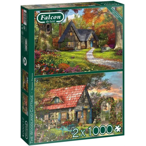 Jumbo Spiele - The Woodland Cottage, 2x 1000 Teile