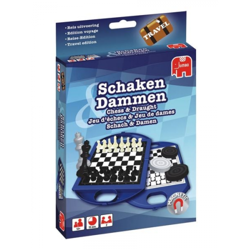 Jumbo Spiele - Schach und Dame Kompaktspiel