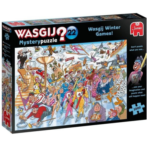 Jumbo Spiele - Wasgij Mystery 22 - Wasgij Winterspiele, 1000 Teile