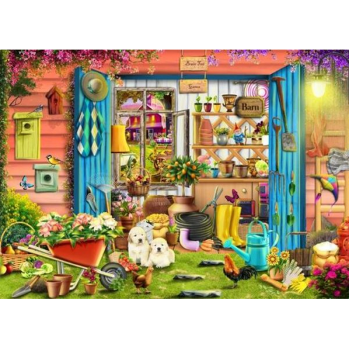Brain Tree - Flower Barn 1000 Pieces Jigsaw Puzzle for Adults