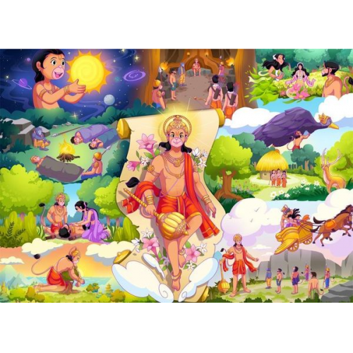 Brain Tree - Hanuman Episode 1 1000 Pieces Jigsaw Puzzle for Adults