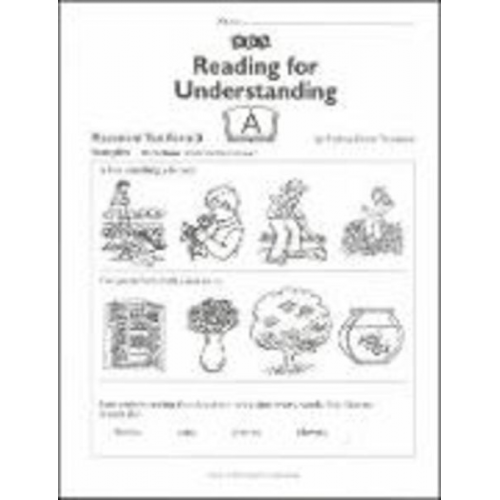 Thelma Thurstone - Reading for Understanding, Placement Test B, Grades 1-3