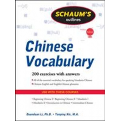 Yanping Xie Duan-Duan Li - Schaum's Outlines Chinese Vocabulary