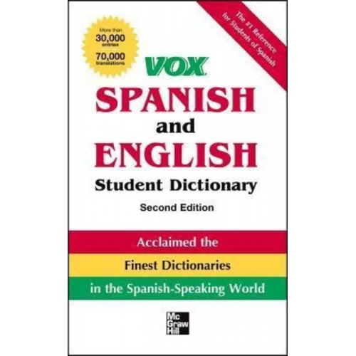 Vox - Vox Spanish and English Student Dictionary Pb, 2nd Edition