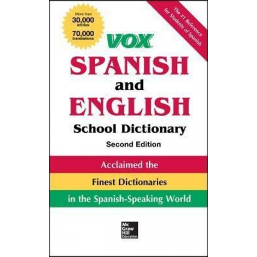 Vox - Vox Spanish and English School Dictionary