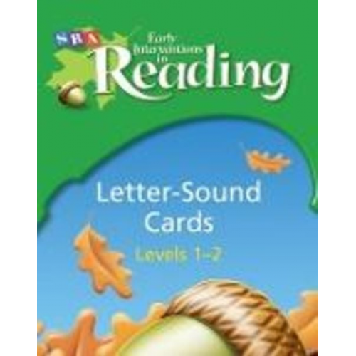 Early Interventions in Reading Level 1-2, Letter Sound Cards