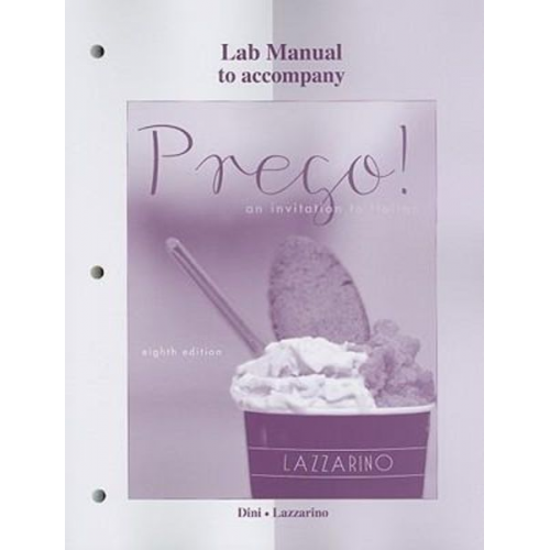 Graziana Lazzarino Andrea Dini - Laboratory Manual to Accompany Prego!