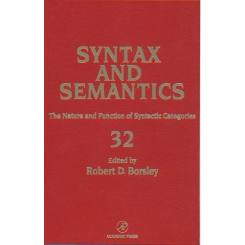 The Nature and Function of Syntactic Categories