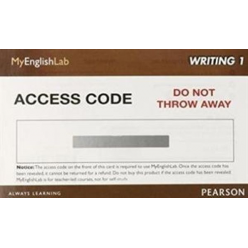 Pearson ELT - ELT, P: MyLab English Writing 1 (Student Access Code)