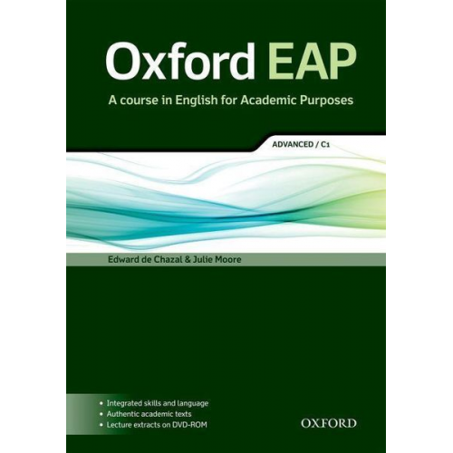 Edward de Chazal Julie Moore - Oxford EAP: Advanced/C1: Student's Book and DVD-ROM Pack