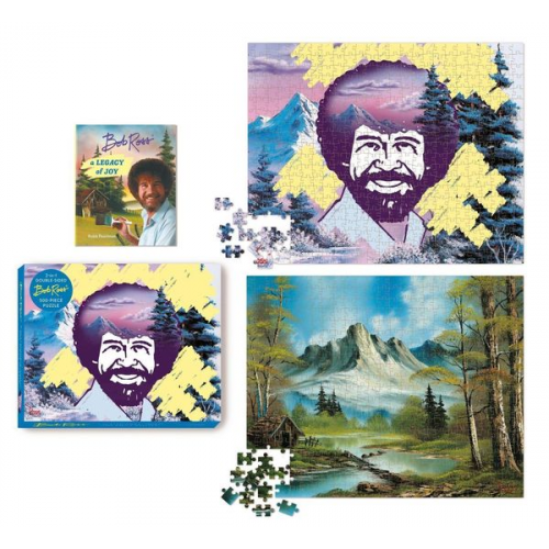 Bob Ross 2-In-1 Double-Sided 500-Piece Puzzle