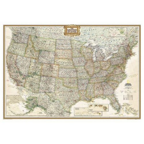 National Geographic Maps - National Geographic United States Wall Map - Executive (43.5 X 30.5 In)